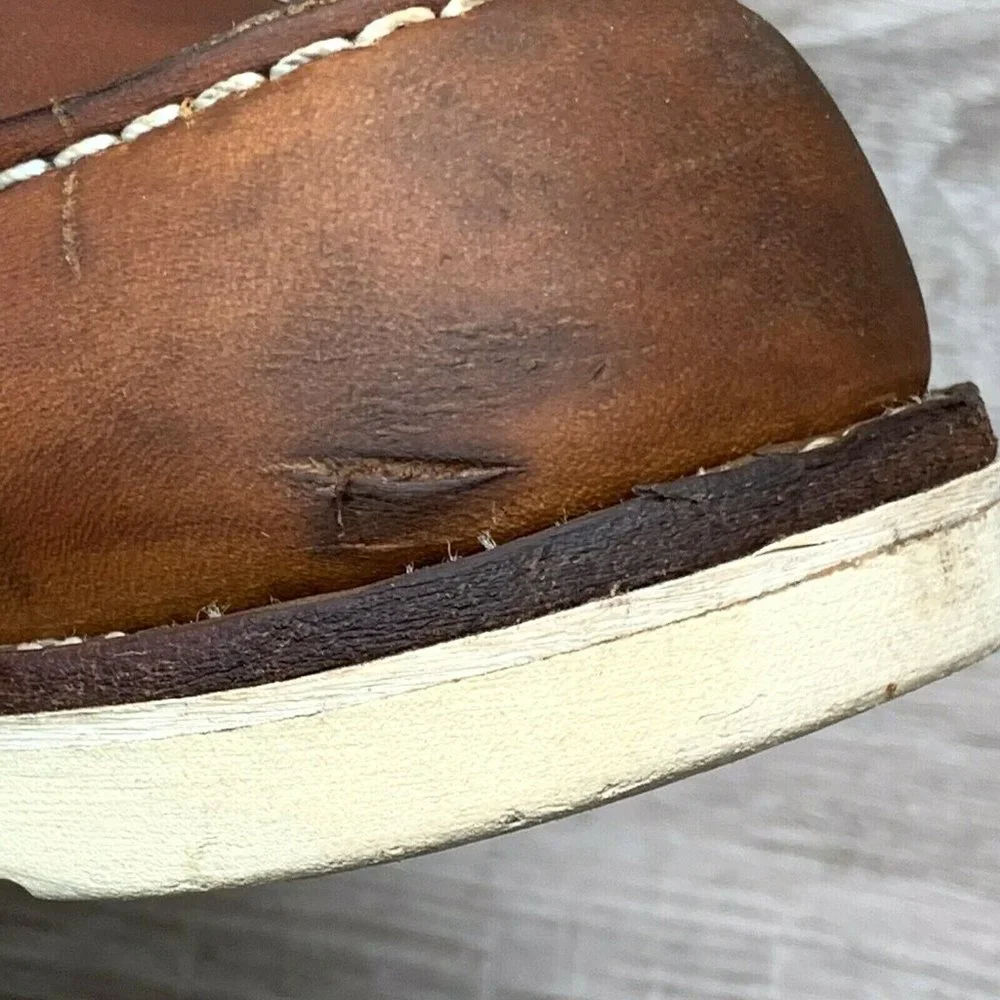 Red Wing Men's 875 Classic Moc Toe Work Boot Oro-Legacy Brown Leather Size 15 D - Picture 10 of 12